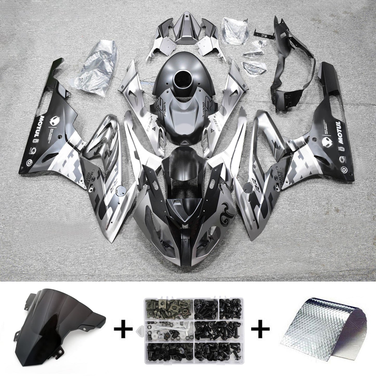 2017-2018 BMW S1000RR Injection Fairing Kit Bodywork Plastic ABS