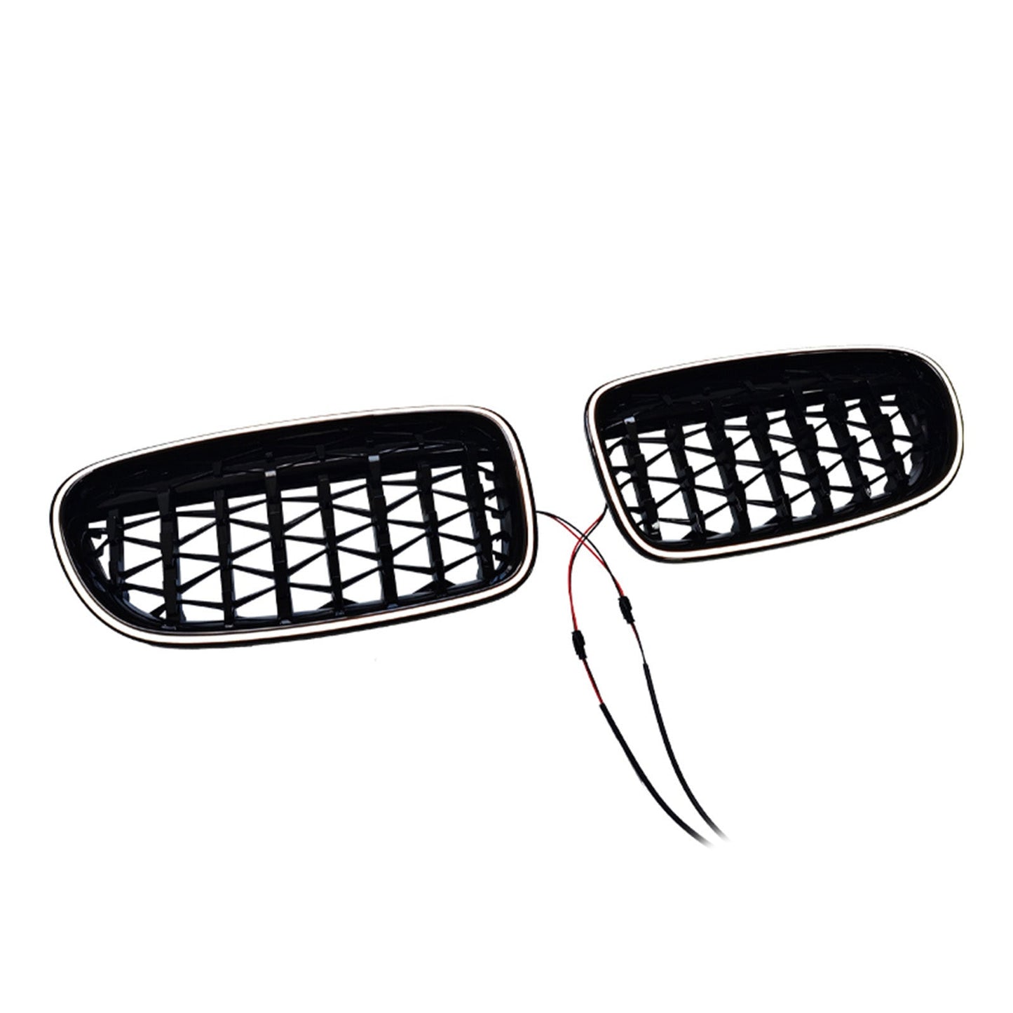 01.2009-10.2016 For BMW 5-Series F10 M5 Gloss Black Kidney Bumper Grill Grille 51137203203 51137203204