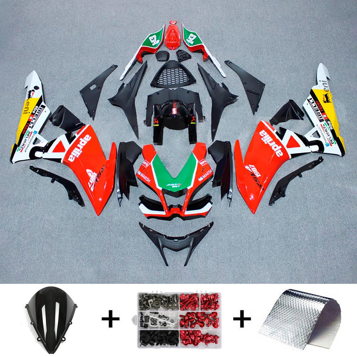 2009-2015 Aprilia RSV4 1000 Injection Fairing Kit Bodywork Plastic ABS