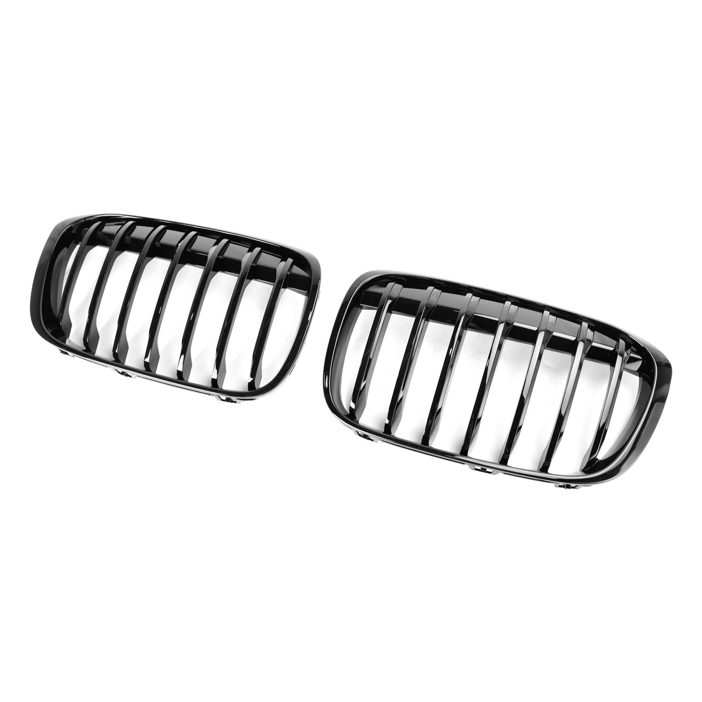 2016-2018 BMW X1 F48 F49 Gloss Black Front Kidney Grille Grill 2PCS