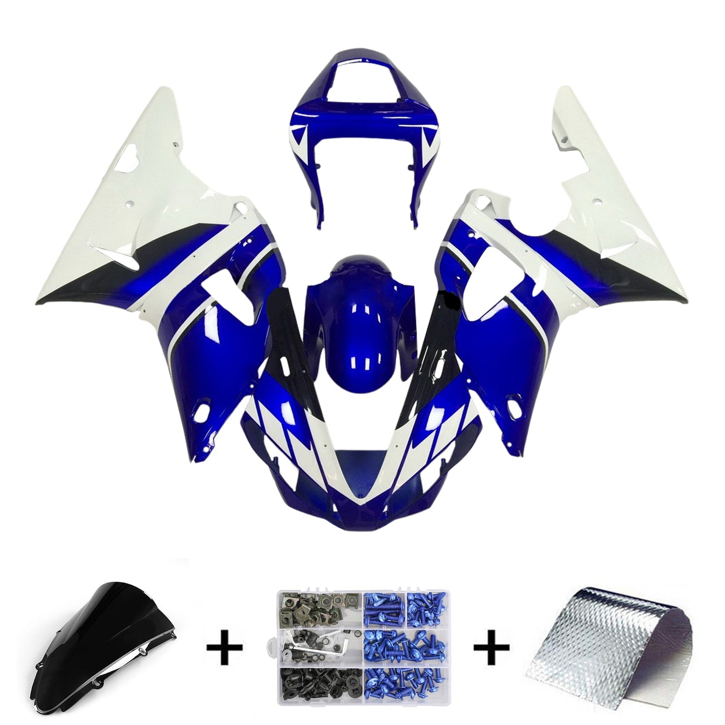2000-2001 Yamaha YZF 1000 R1 Injection Fairing Kit Bodywork Plastic ABS