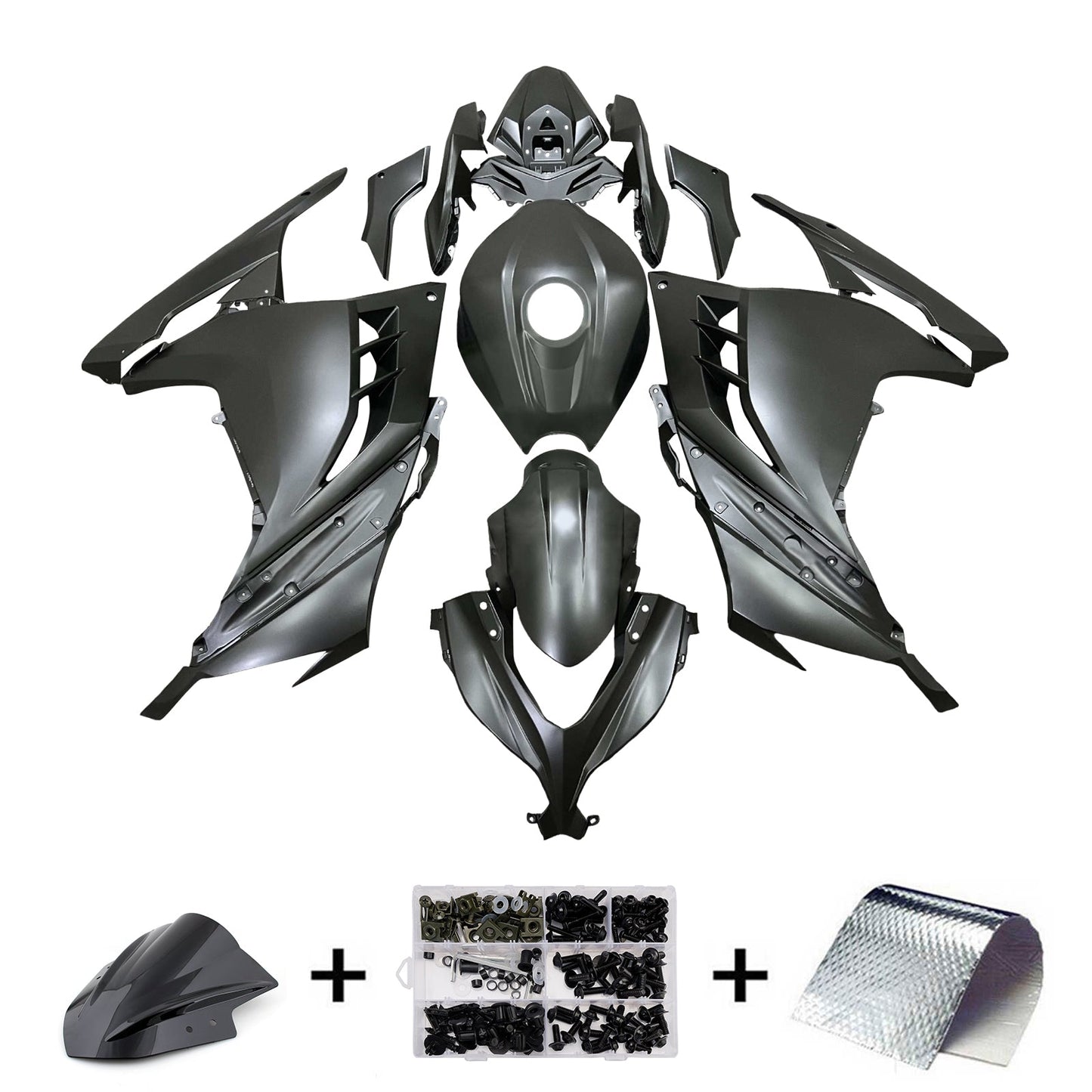 Injection Fairing Kit Bodywork Plastic ABS fit For Kawasaki EX300 Ninja300 2013-2024