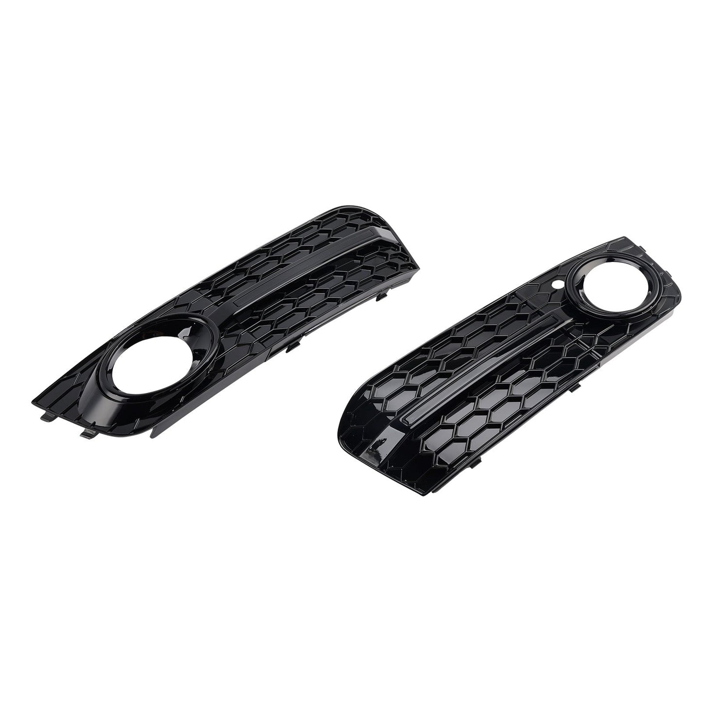 2PCS Front Honeycomb Fog Light Grill 8KD807681 Fit Audi A4 B8 2009-2012
