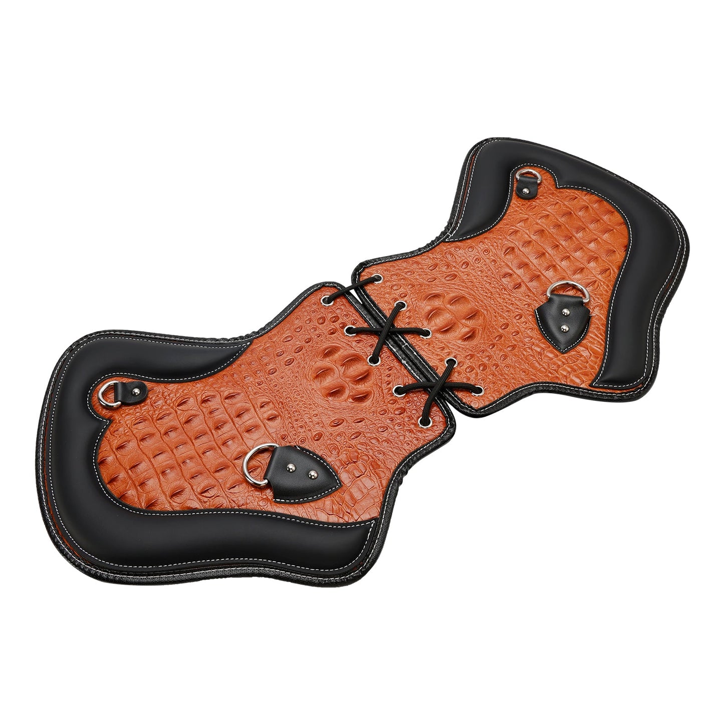 1985-2017 Touring, Softail, Dyna or Sportster Bikes Pair Cnc Heat Shield Saddle Protector Blackb Brown