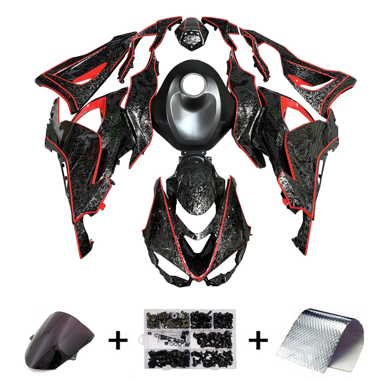 Injection Fairing Kit Bodywork Plastic ABS fit For Kawasaki ZX-6R 2024-2025