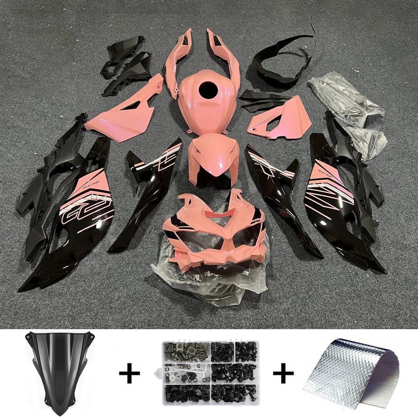 2019-2025 Kawasaki Ninja ZX-25R Amotopart Injection Fairing Kit Bodywork ABS #102