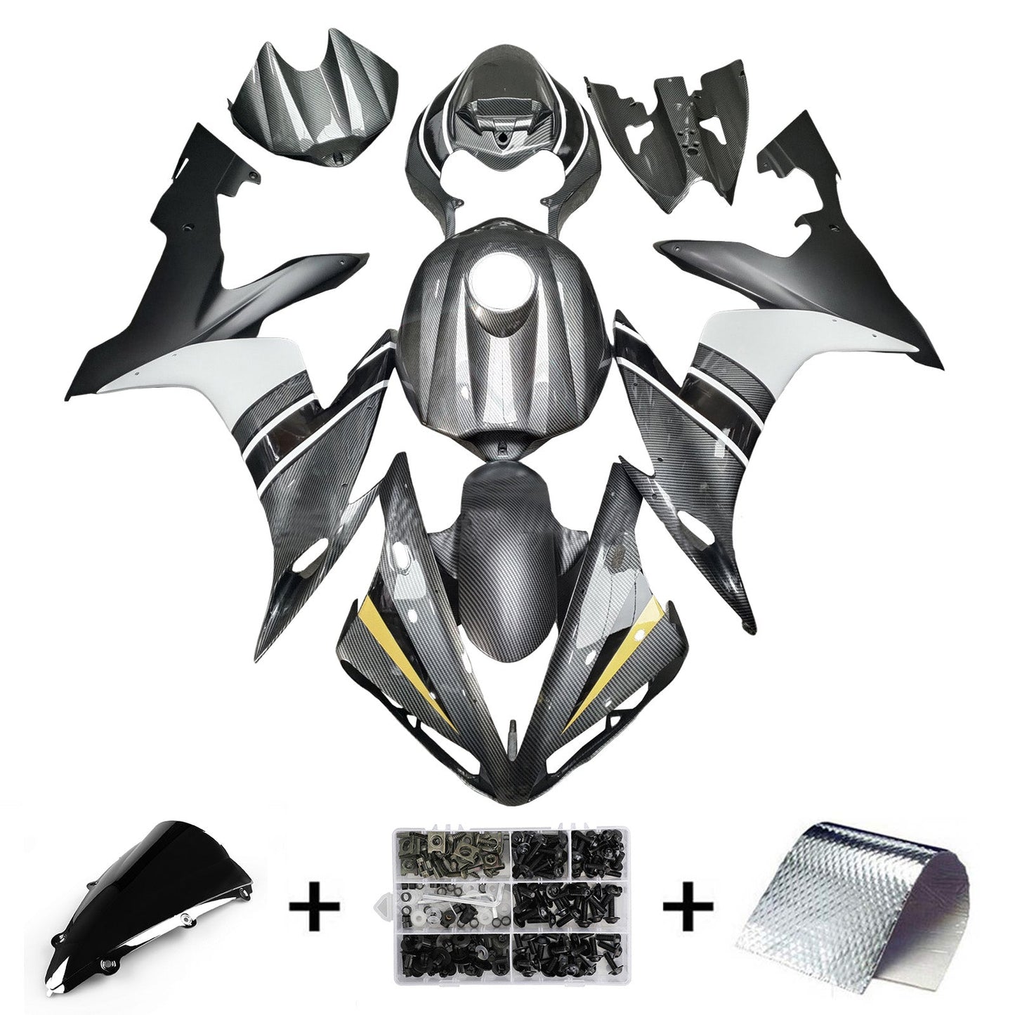 Injection Fairing Kit Bodywork Plastic ABS For Yamaha YZFR1 YZF-R1 2004-2006