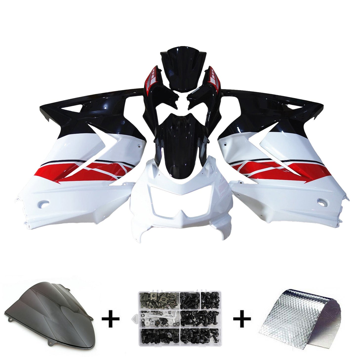 Injection Fairing Kit Bodywork Plastic ABS fit For Kawasaki EX250 Ninja250R 2008-2012