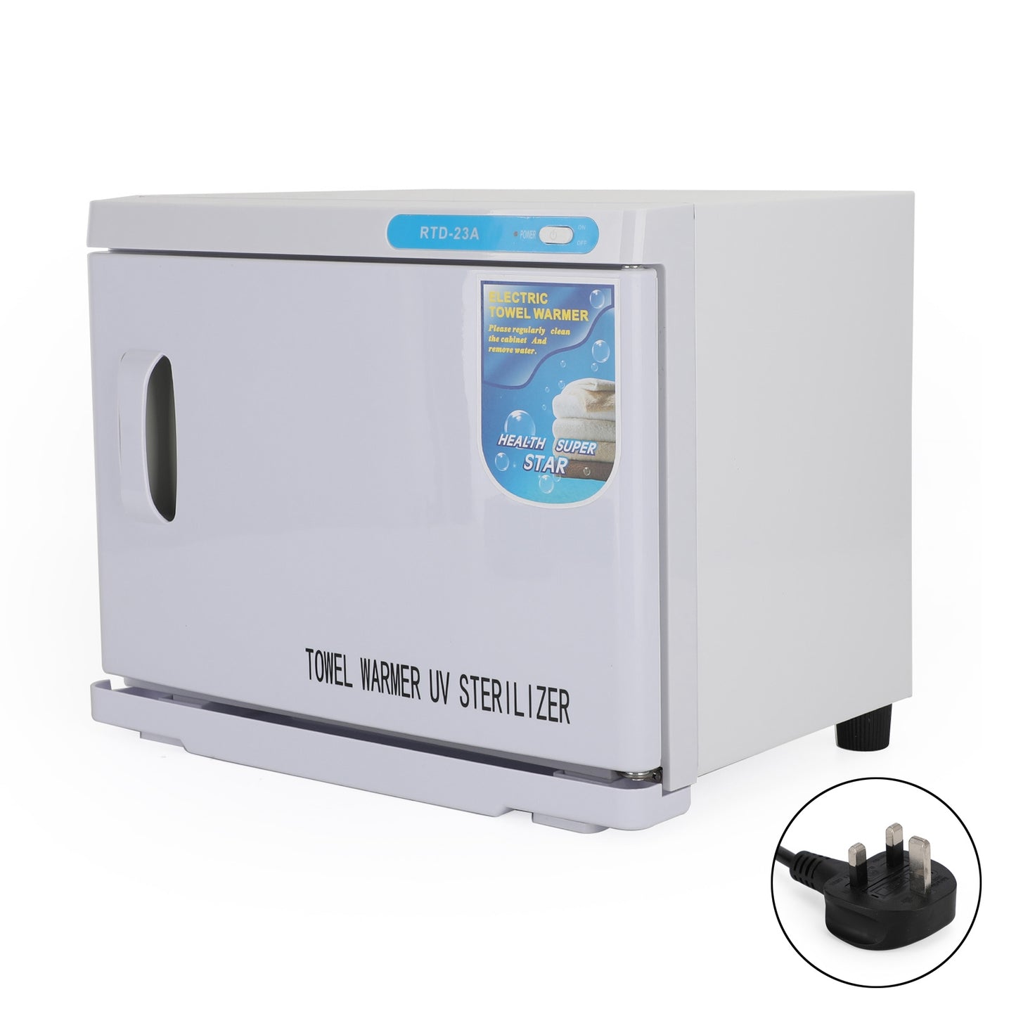 23L Hot Towel Warmer Cabinet UV Sterilizer Box Facial Salon Beauty Equipment