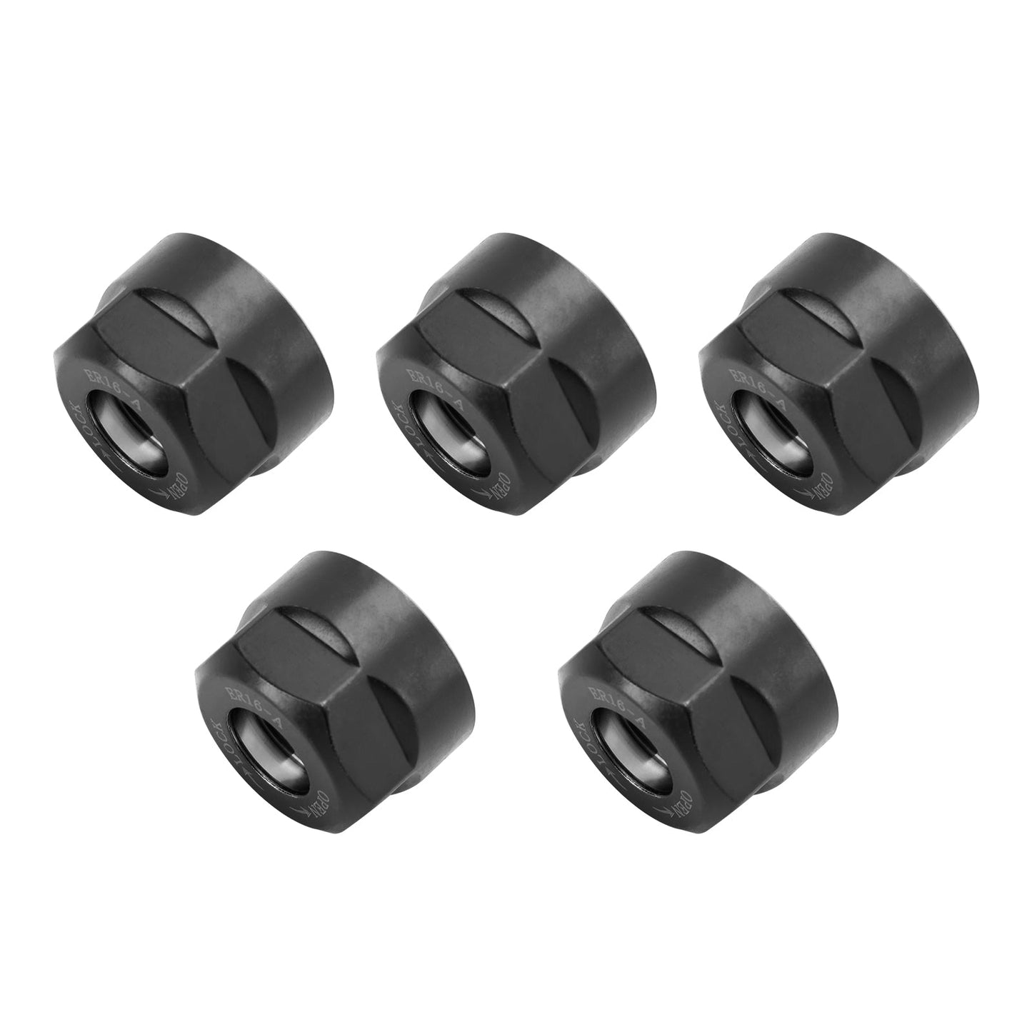 5Pcs ER16-A Type Collet Clamping Nut Chuck Holder CNC Milling Lathe Tool Holder