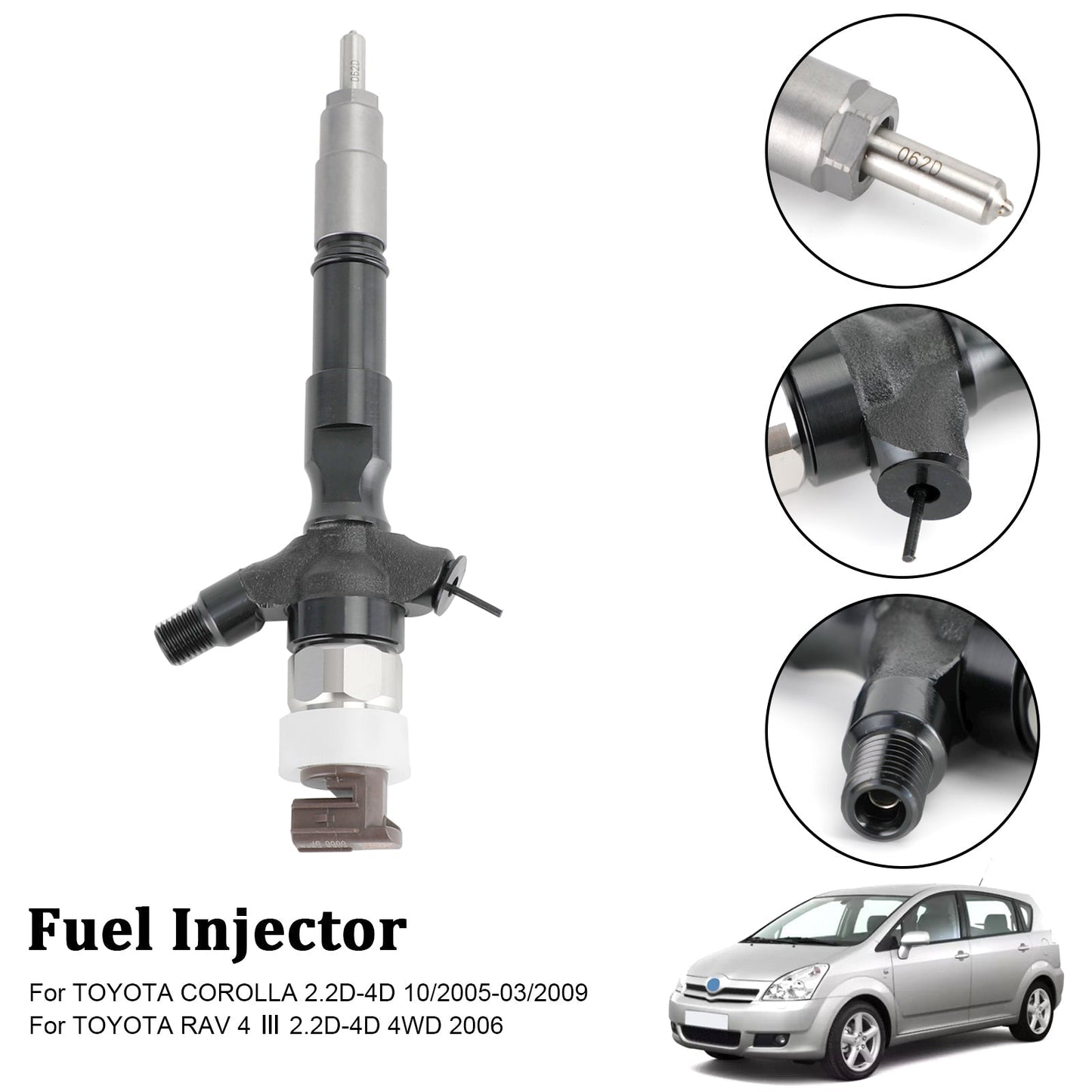 1PCS Fuel Injector 23670-30140 Fit Toyota Land Cruiser Hilux 2006+ 095000-6760