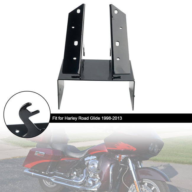 1998-2013 Harley Road Glide Steel Front Fairing Radio Caddy Mount Bracket 7708-98