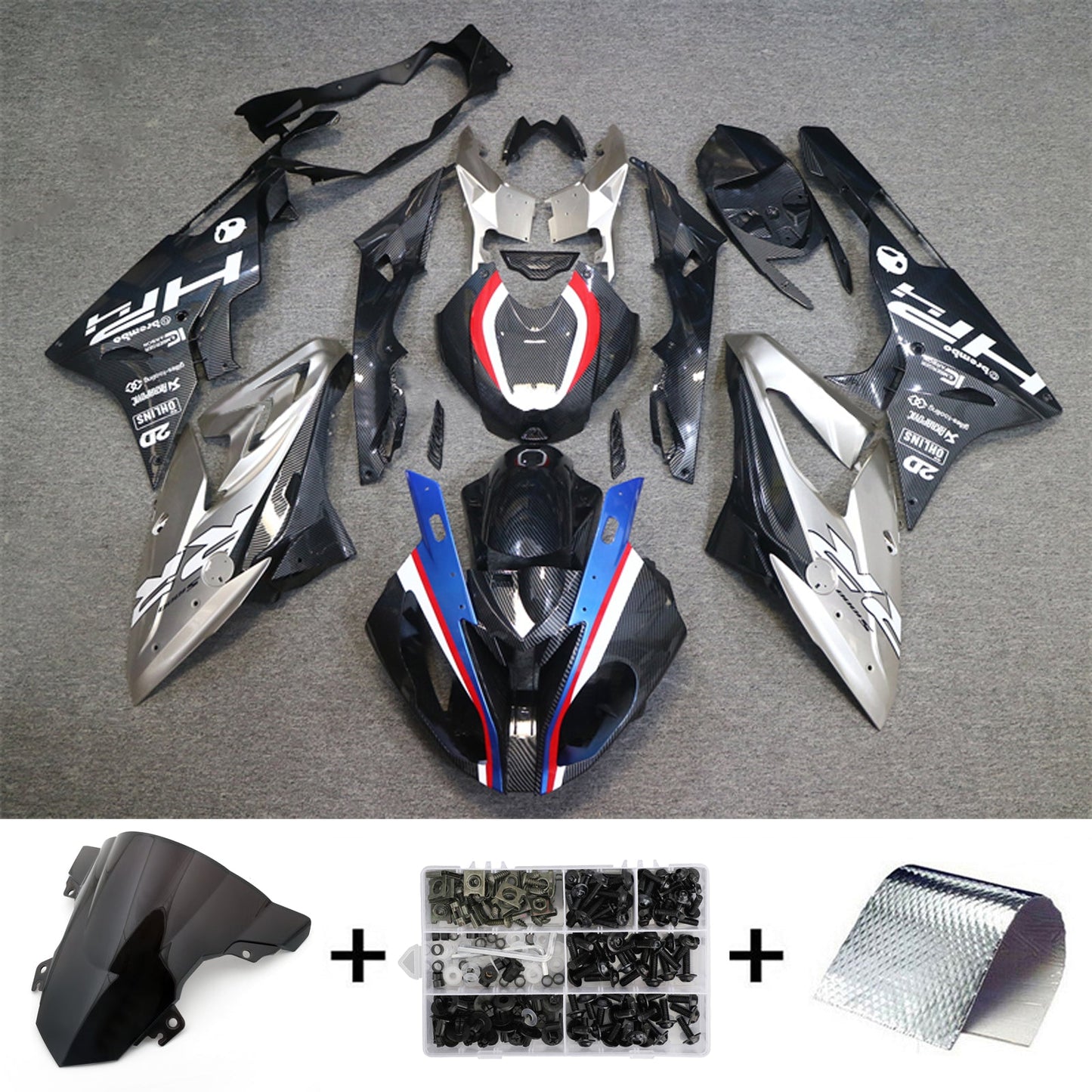 2017-2018 BMW S1000RR Injection Fairing Kit Bodywork Plastic ABS