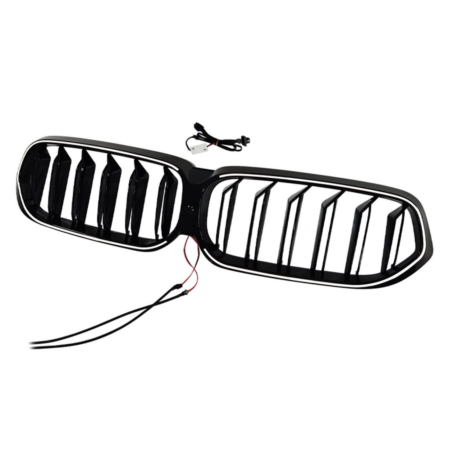 2020-2025 Fit BMW 6 Series G32 Double Slat Black Front Kidney Grille Grill