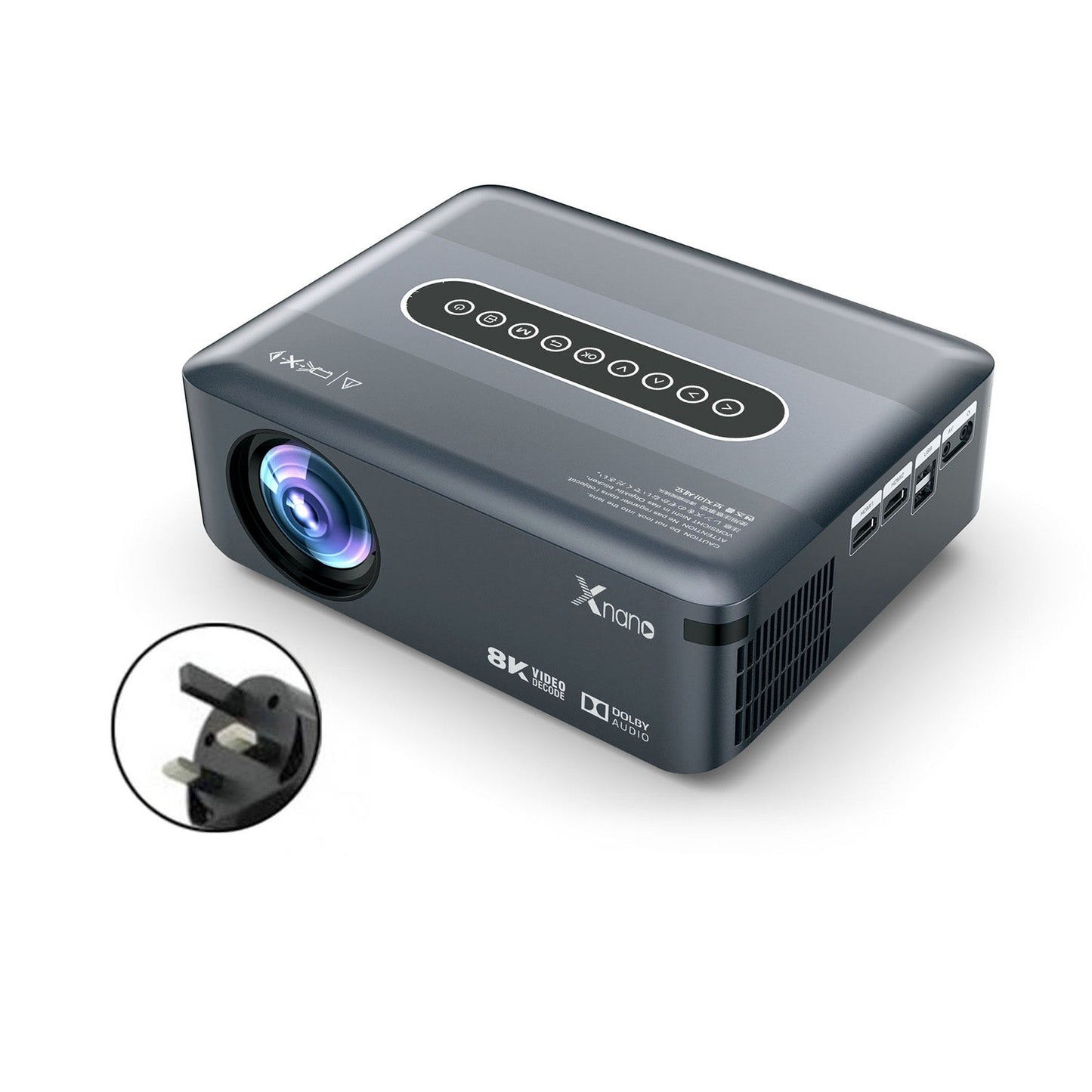 Ultra HD 8K Decoding Projection 1080p Home Movie Projector Phone Laptops Android