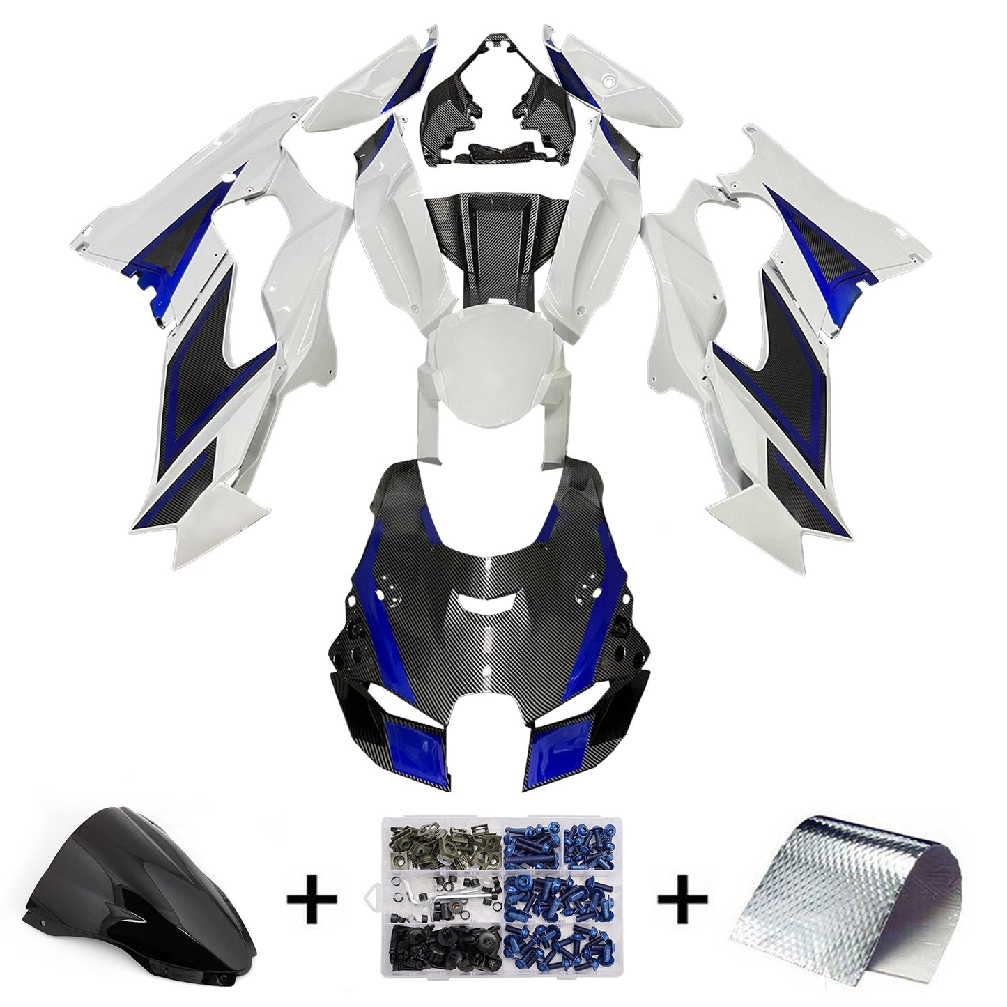 Injection Fairing Kit Bodywork ABS fit For Kawasaki ZX-10R ZX-10RR 2021-2025