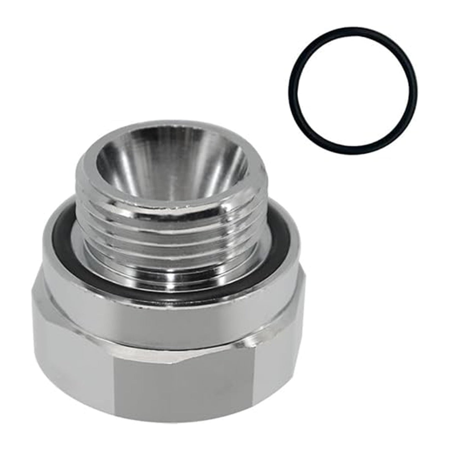 Thread Size Oil Drain Valve Adapter Silver A-211 27mm-2.0