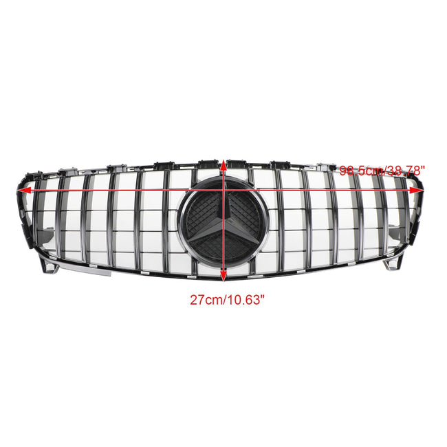 A CLASS W176 2016-2018 MERCEDES BENZ GTR Style Front Bumper Grille Grill