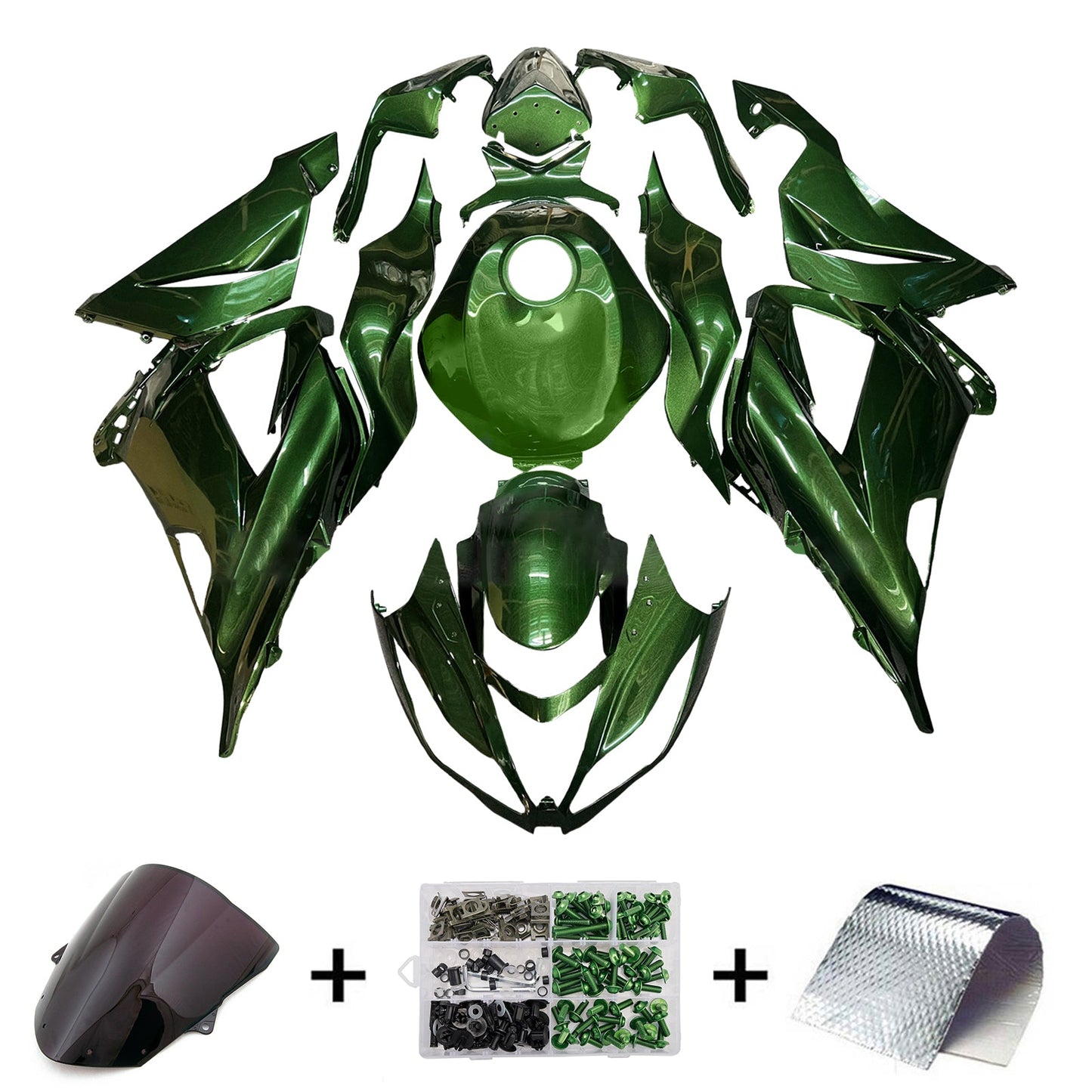 Injection Fairing Kit Bodywork Plastic ABS fit For Kawasaki ZX6R 636 2013-2018