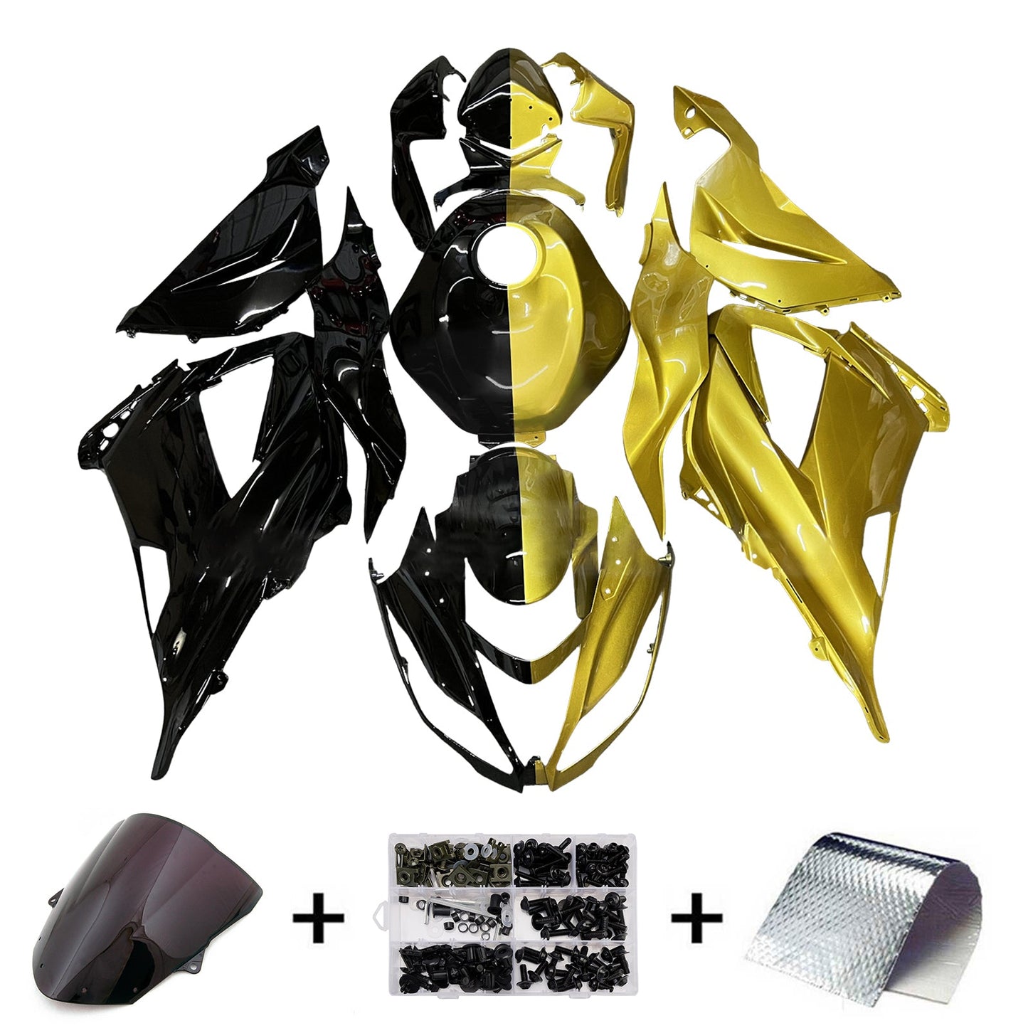 Injection Fairing Kit Bodywork Plastic ABS fit For Kawasaki ZX6R 636 2013-2018