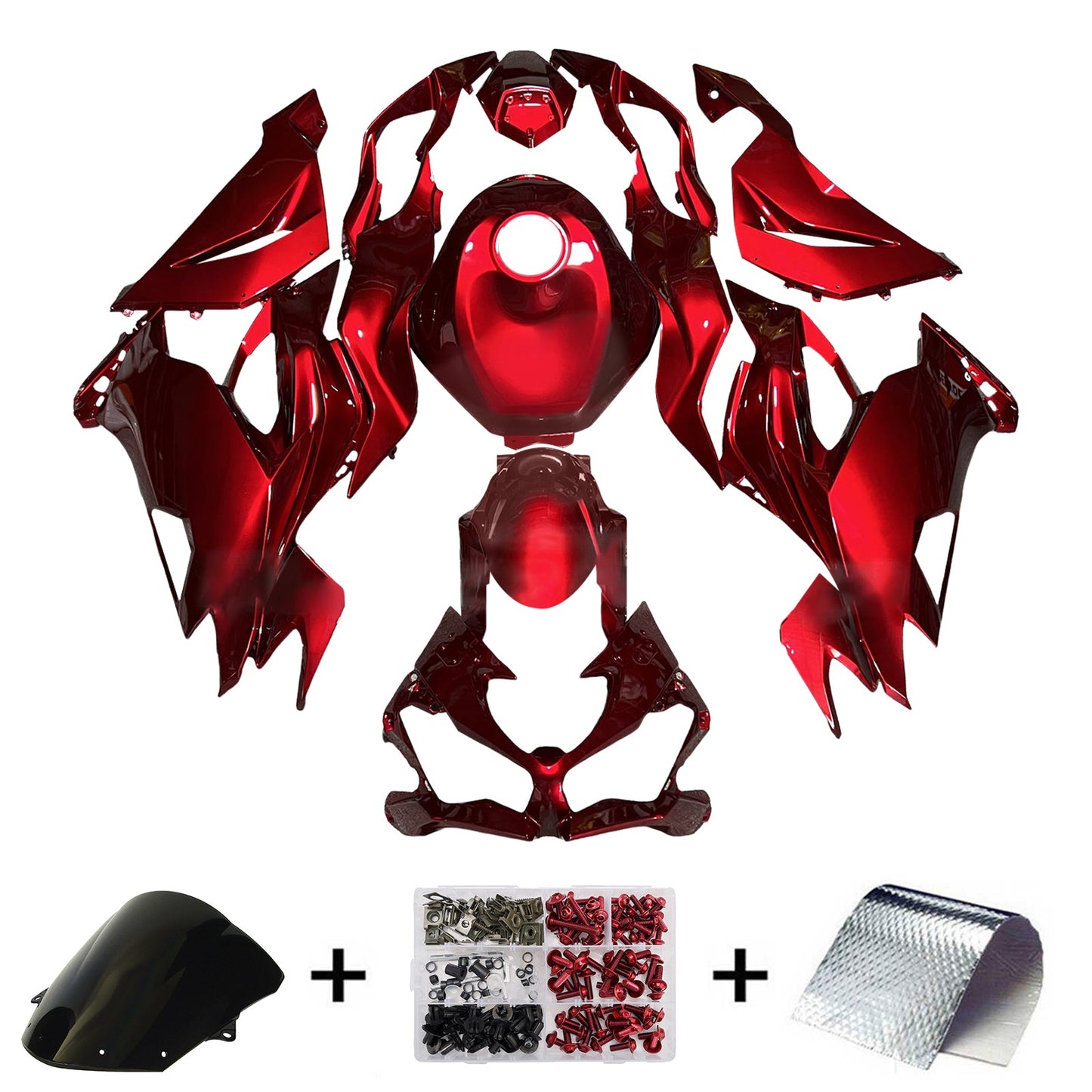 Injection Fairing Kit Bodywork Plastic ABS fit For Kawasaki ZX6R 2019-2023