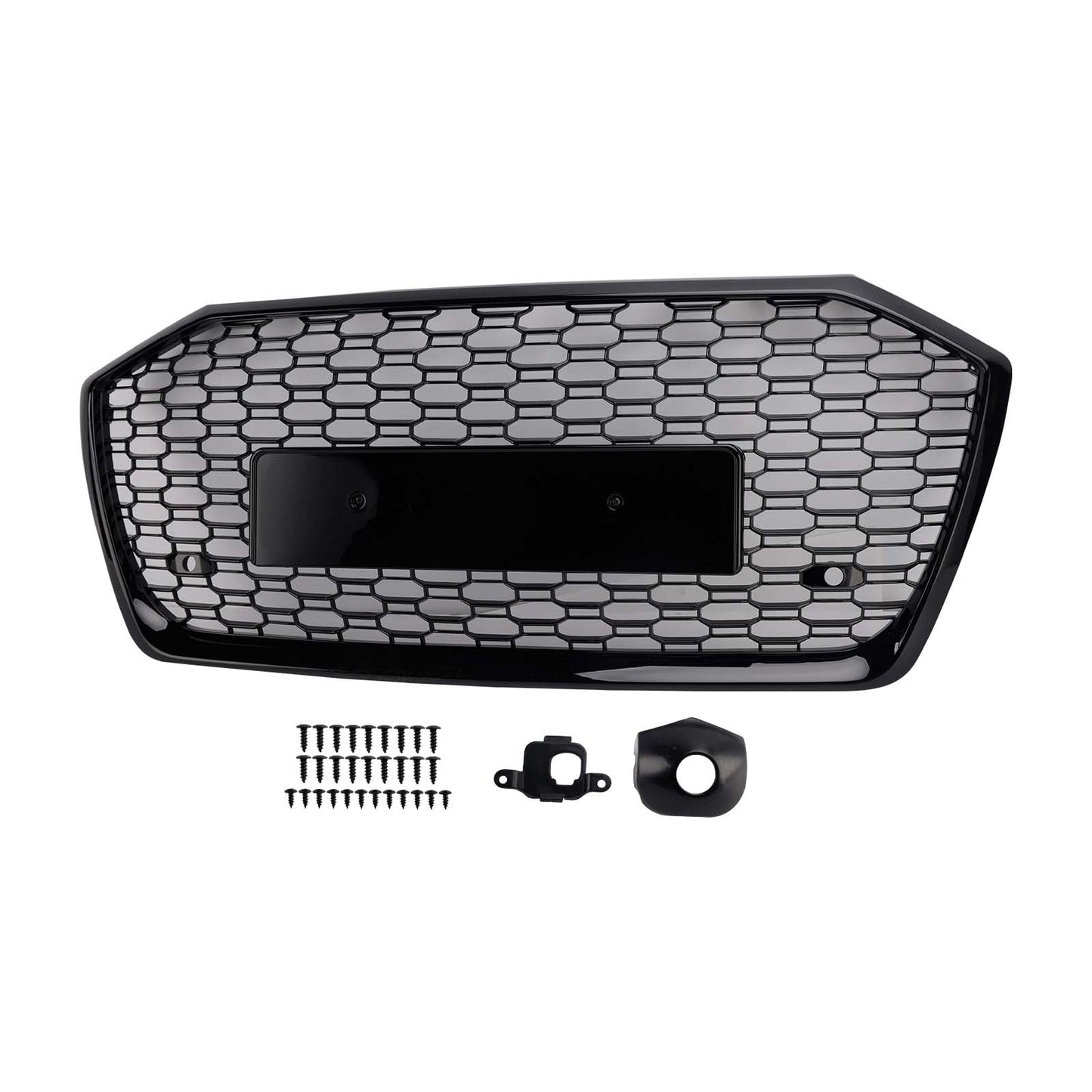 2019-2023 Fit Audi A6 S6 W//O ACC RS6 Style Honeycomb Mesh Front Grille Grill