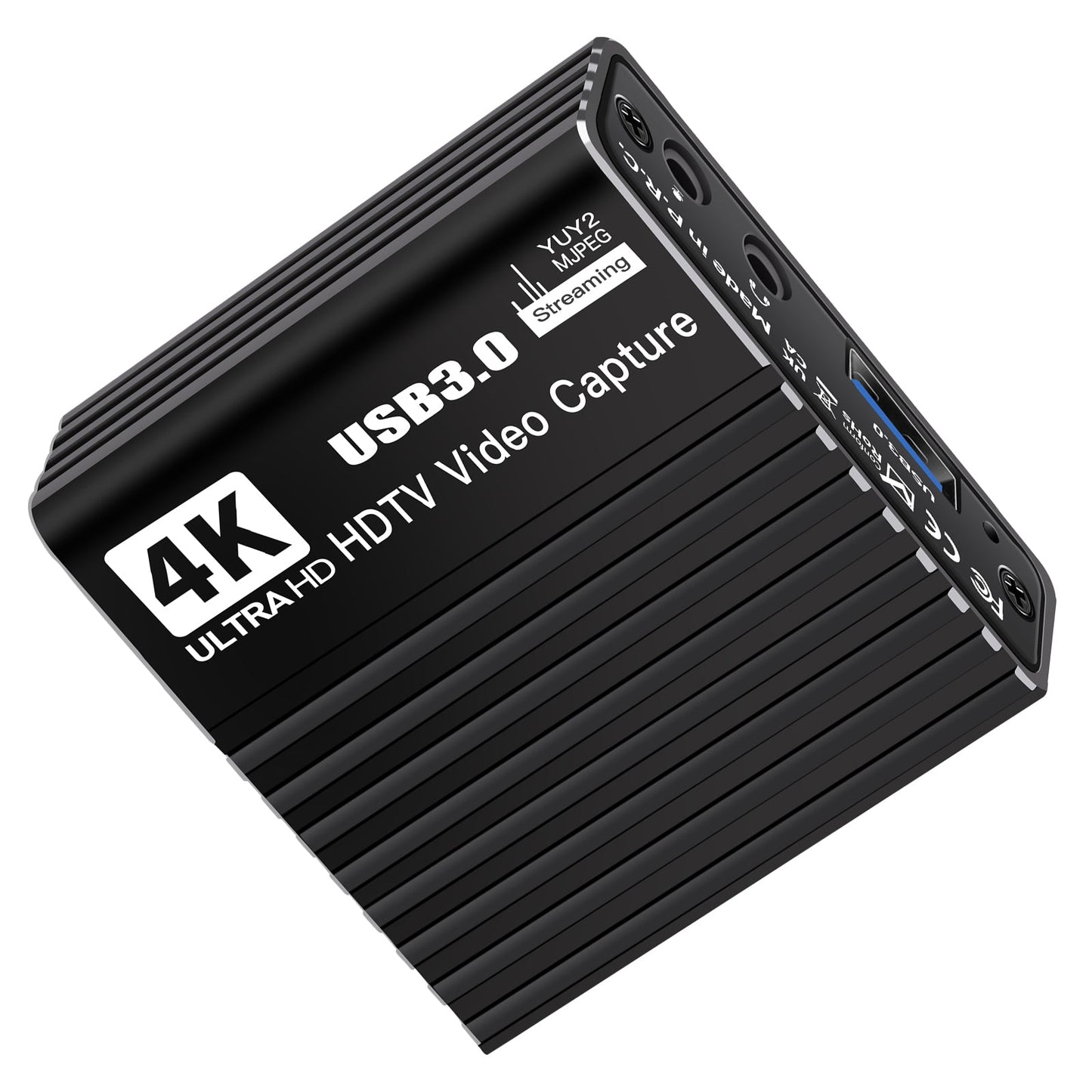 USB 3.0 Video Capture Card HDMI 4K Recording Box Game Live Broadcast Microphone