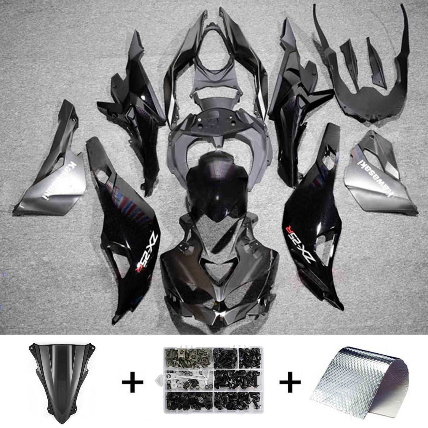 2019-2025 Kawasaki Ninja ZX-25R Amotopart Injection Fairing Kit Bodywork ABS #102