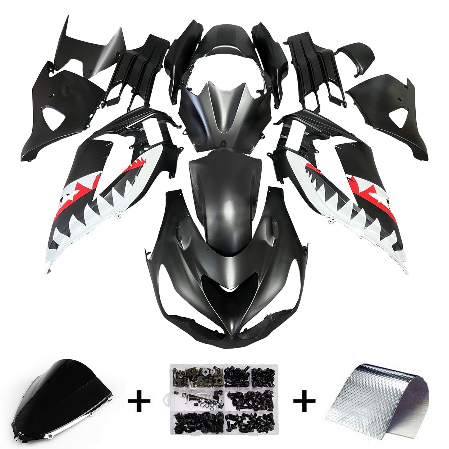 Injection Fairing Kit Bodywork fit For Kawasaki ZX14R ZZR1400 2012-2025