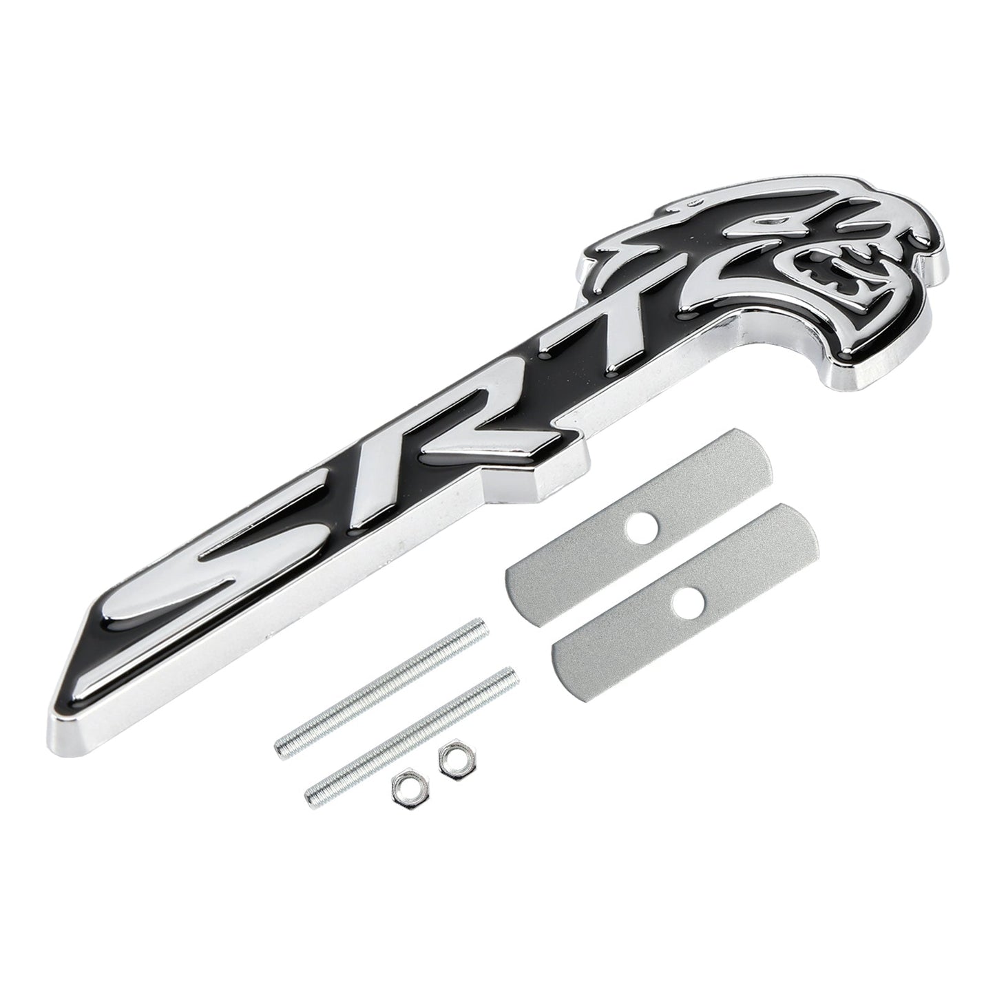 Front Grille SRT Hellcat Emblem Badge for Charger Challenger SRT Chrome
