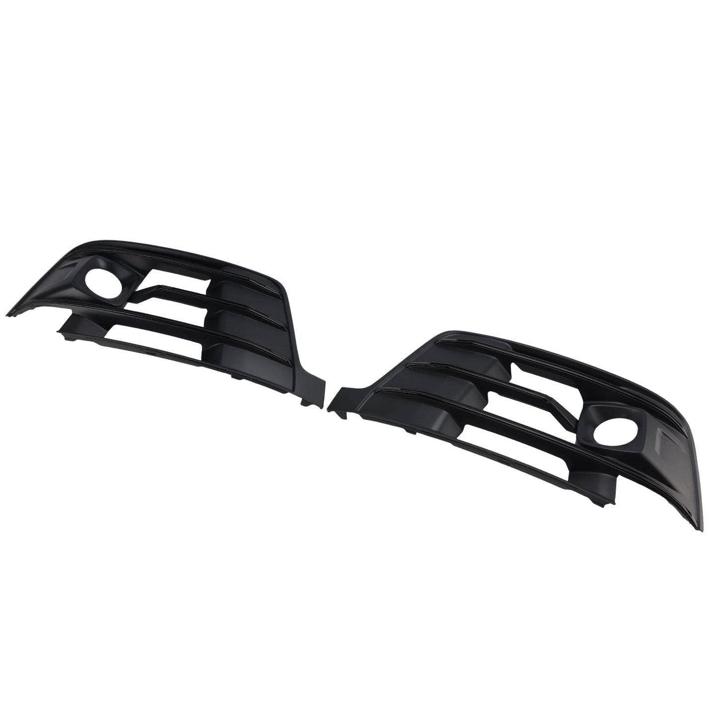 2016-2019 Fit Audi Q7 2PCS Front Bumper Fog Light Grille Cover 4M0807681E