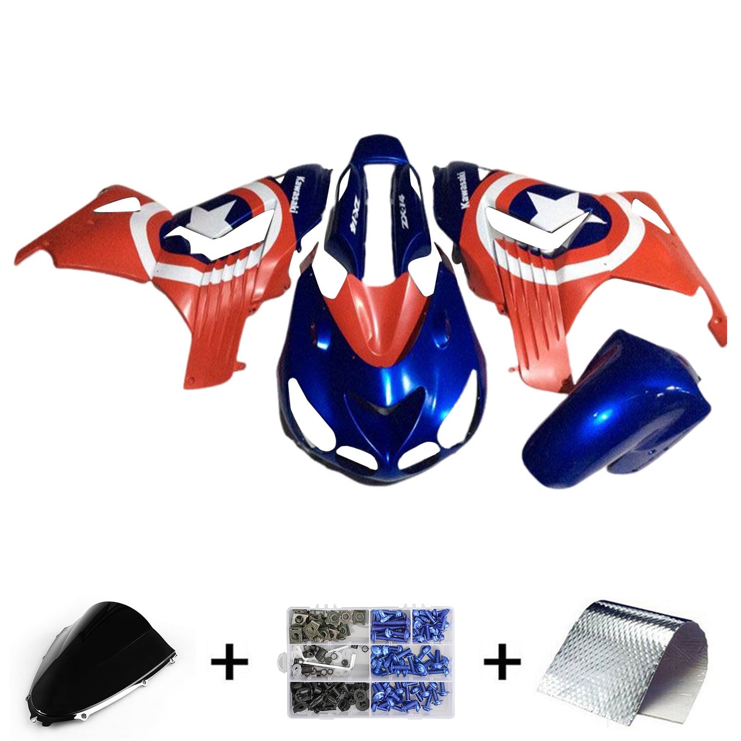 2006-2011 Kawasaki ZX14R ZZR1400 Injection Fairing Kit Bodywork