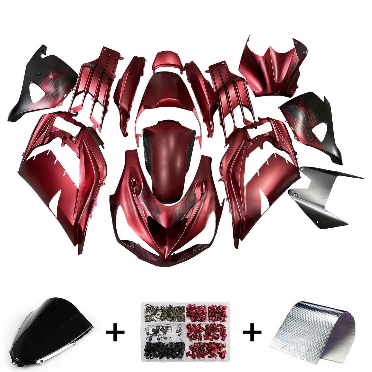 Injection Fairing Kit Bodywork fit For Kawasaki ZX14R ZZR1400 2012-2025