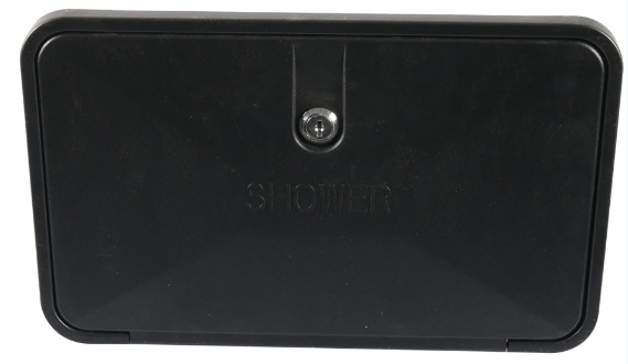External Caravan RV Shower Box Kit Exterior Faucet Camper Trailer Boat White