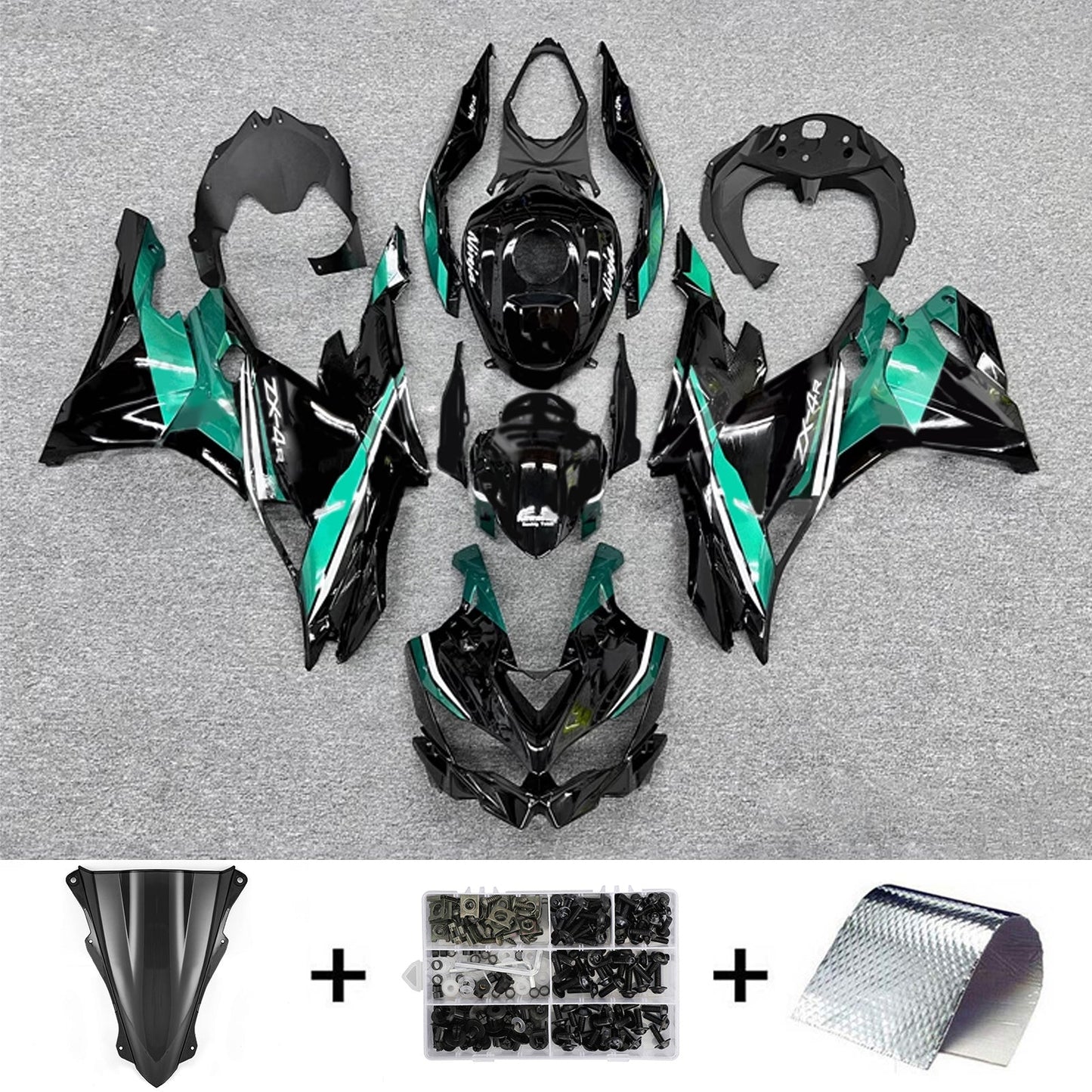 2019-2025 Kawasaki Ninja ZX-25R Amotopart Injection Fairing Kit Bodywork ABS #102