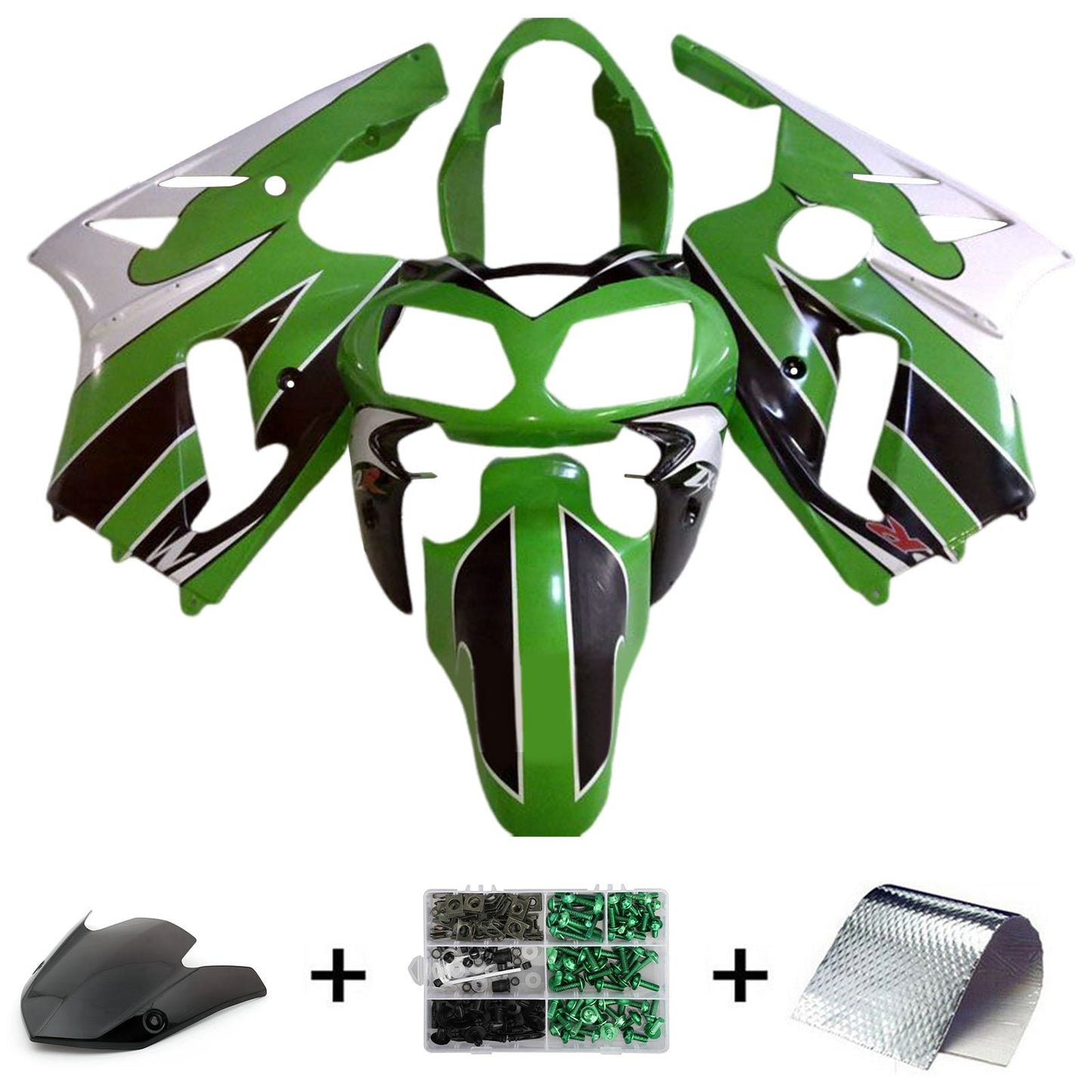 2002-2005 Kawasaki ZX12R Injection Fairing Kit Bodywork Plastic ABS
