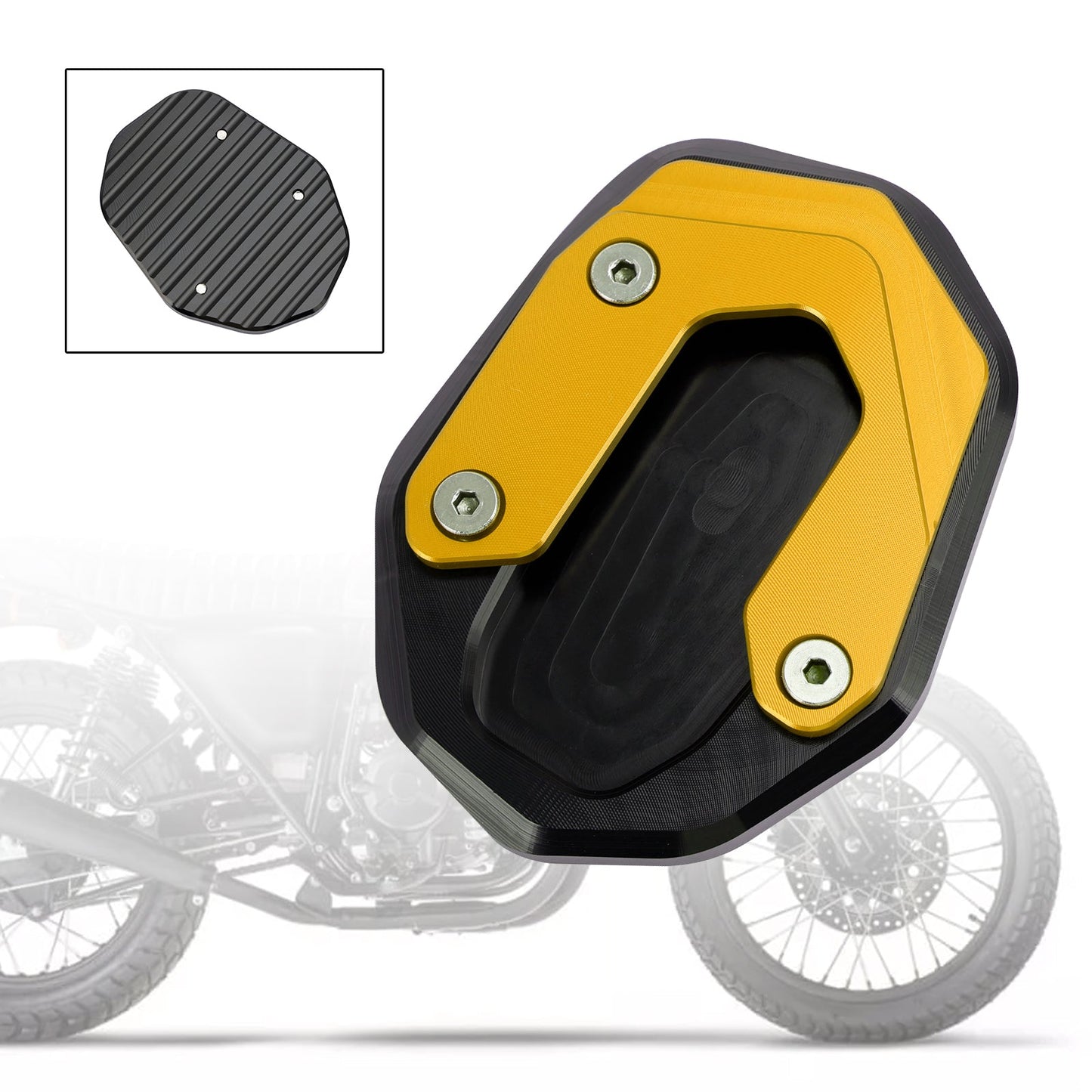 Kickstand Enlarge Plate Pad fit for Ducati Scrambler 400/800/1100 2015-2020