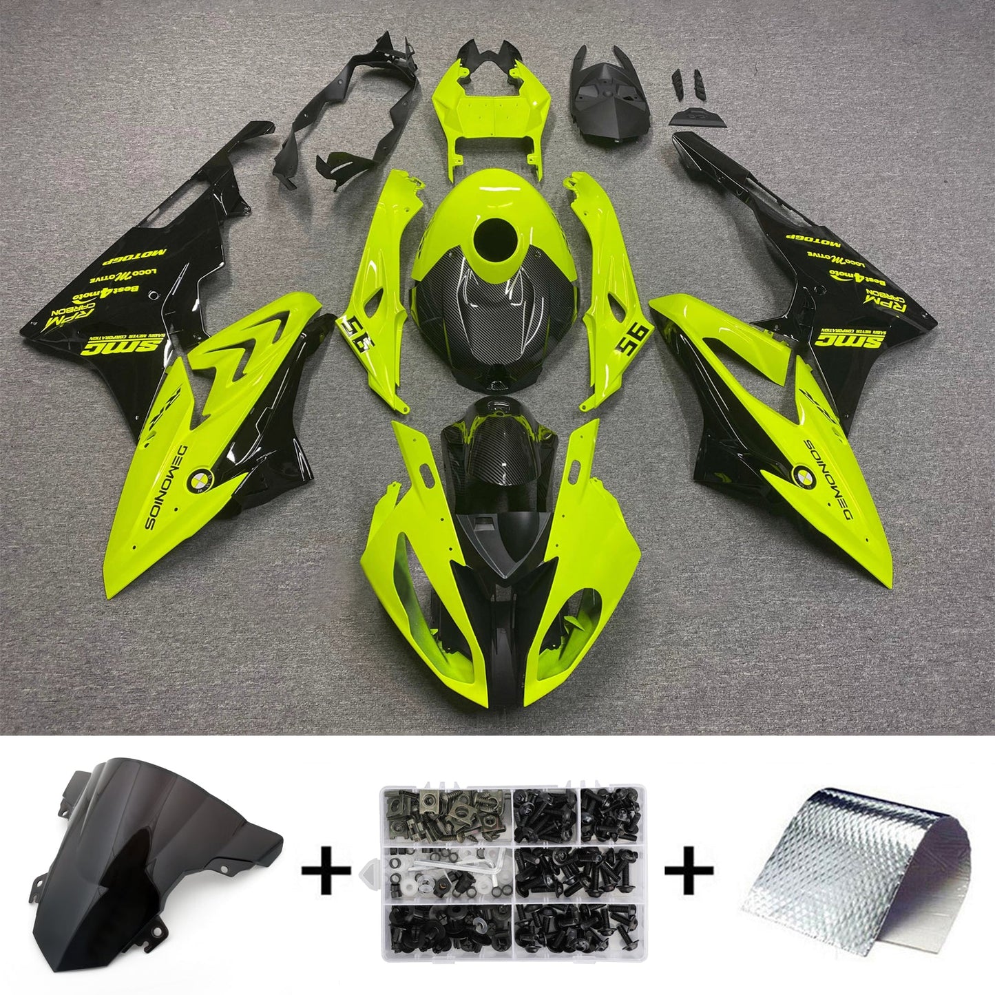2017-2018 BMW S1000RR Injection Fairing Kit Bodywork Plastic ABS