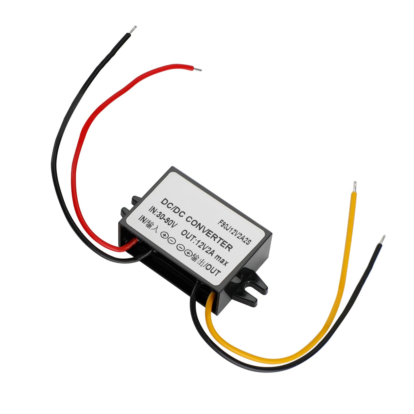 Waterproof DC 30-90V to 12V 2A 24W Step-Down Power Supply Converter Regulator