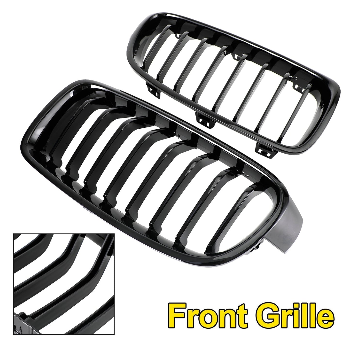 2012-2019 BMW 3-Series F31 Touring Gloss Black Front Kidney Grill Grille