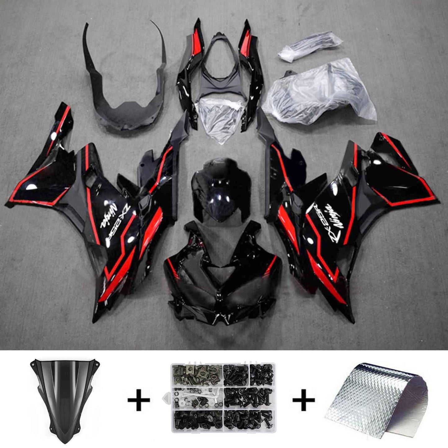 2019-2025 Kawasaki Ninja ZX-25R Amotopart Injection Fairing Kit Bodywork ABS #102