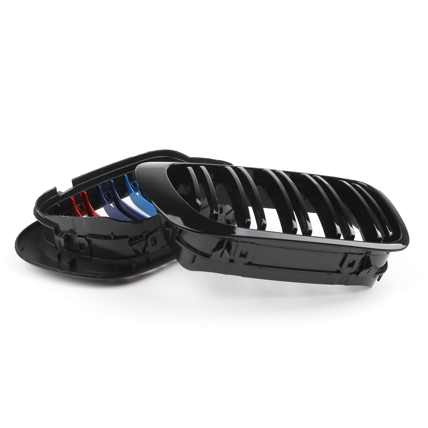 Front Kidney Hood Grille Grill For BMW E46 3 Series 2DR Coupe M-Color Dual Slat