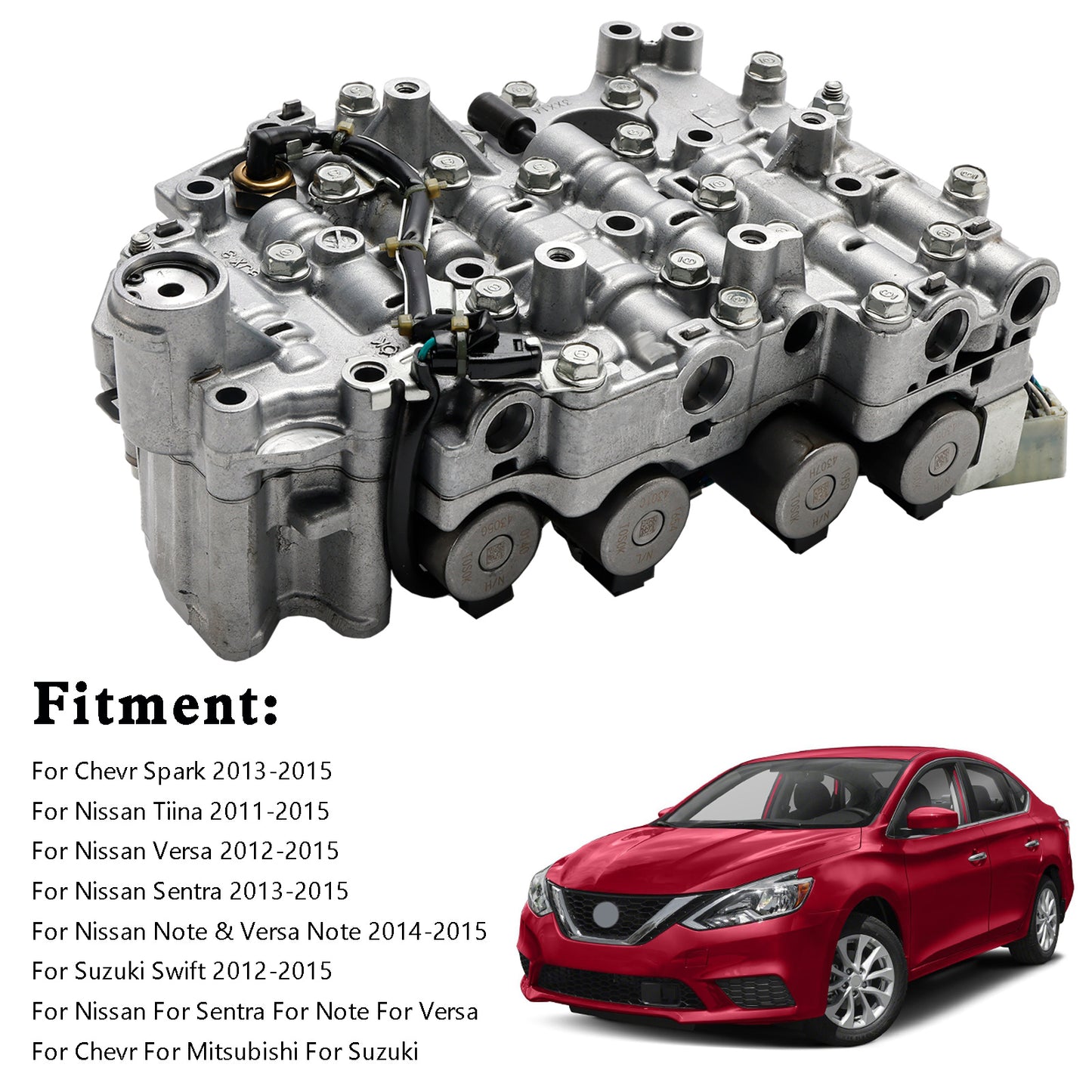 2013-2015 Nissan Sentra RE0F11A JF015E CVT Transmission Valve Body