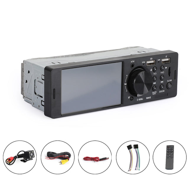 Car MP5 Player 1 Din 4.1 Inch Touch Screen Car Stereo Bluetooth + Backup Camera