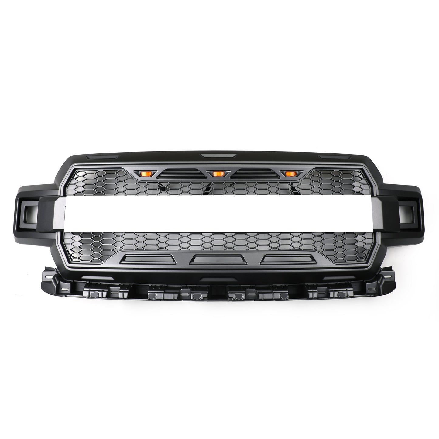 Ford F150 2018-2020 Honeycomb Grill Amber LED Raptor Style Grill Grille