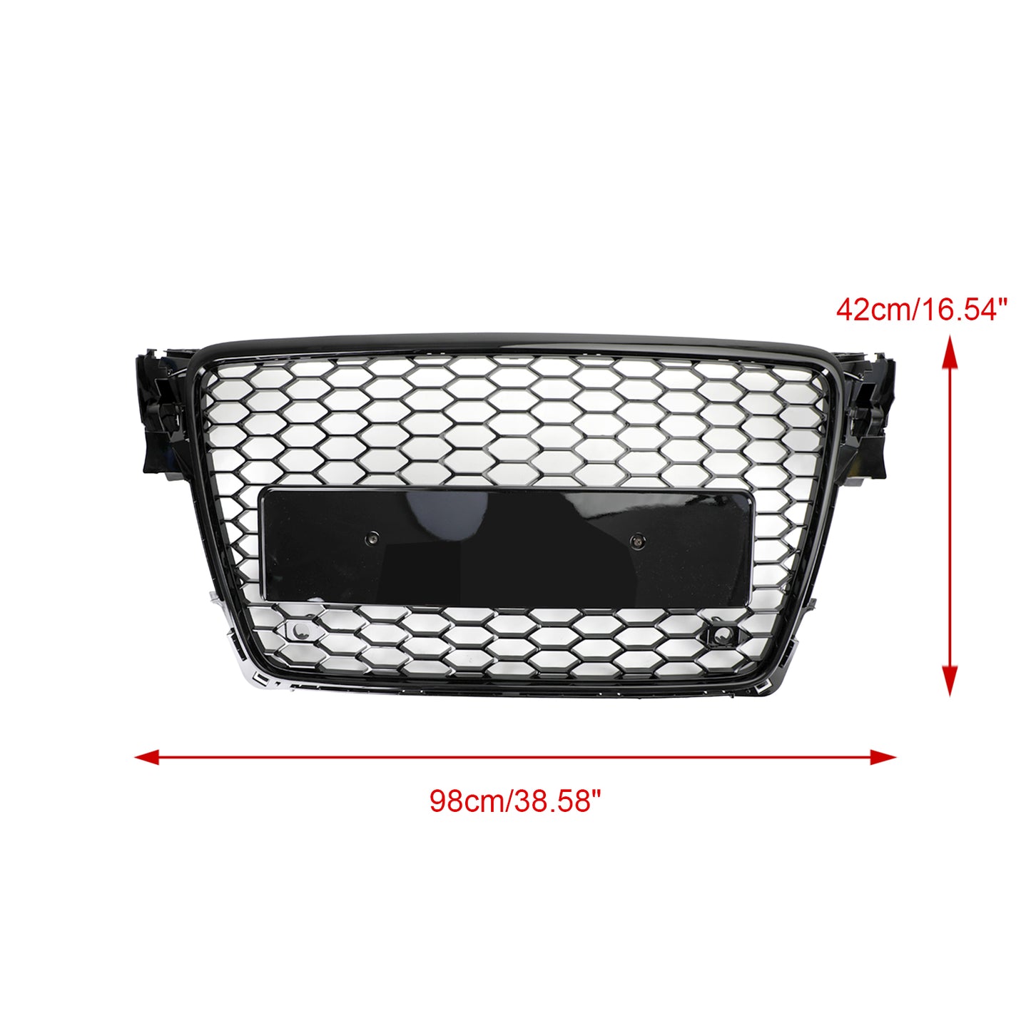 2009-2012 Audi A4 / A4 Avant / S4 B8 Honeycomb Sport Mesh Hex Car Grille Grill RS4 Style Black