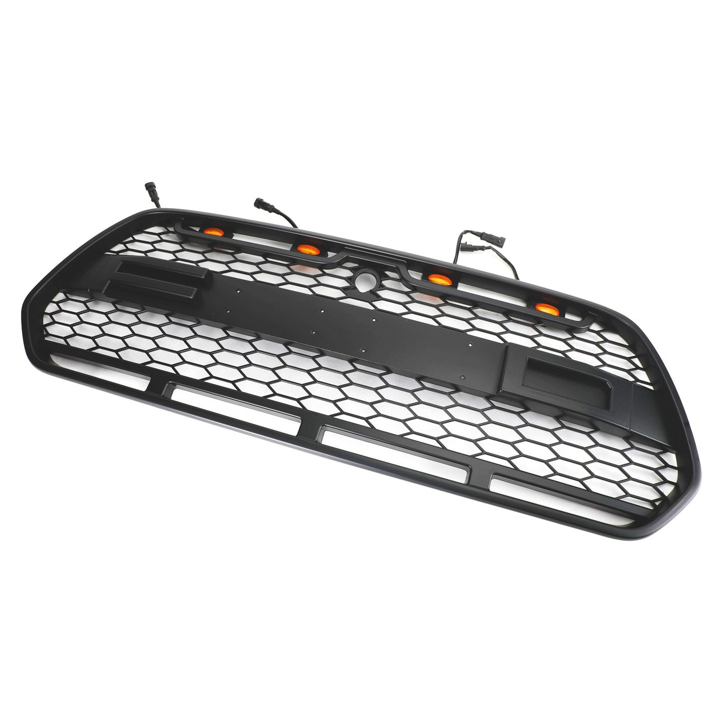 Ford Transit MK8 Raptor 2015-2018 Front Bumper Grille Grill w/LED Matte Black