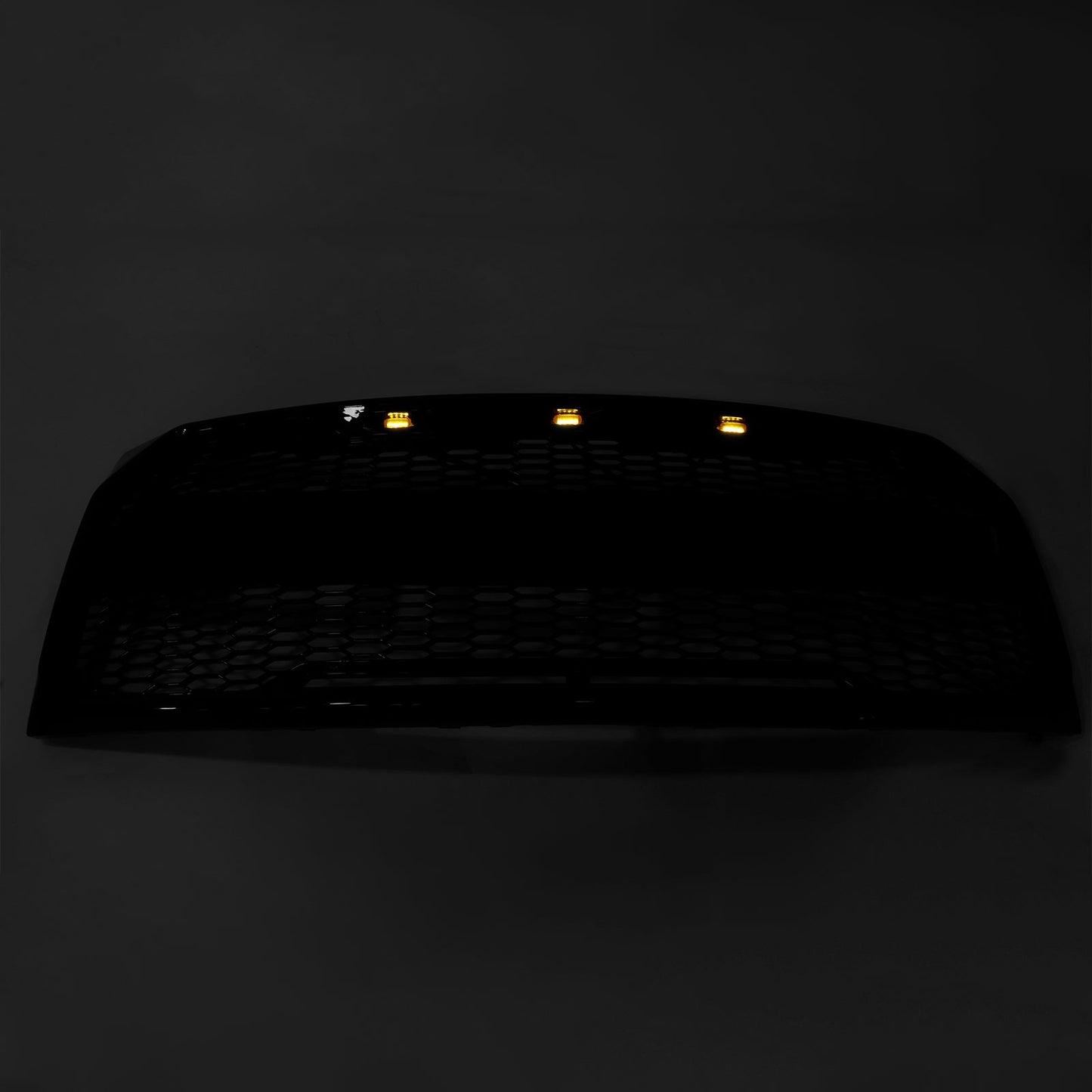 2009-2014 Ford F150 Gloss Black Raptor Style Front Bumper Grille Grill