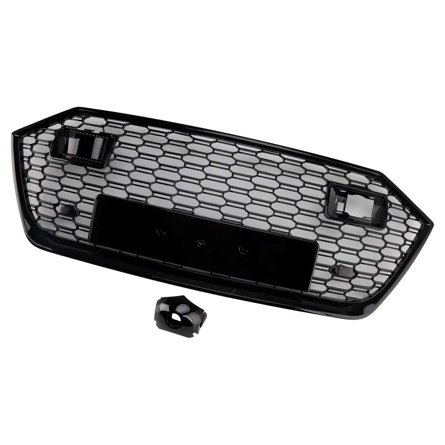 Front Bumper Grille Grill Fit Audi A7 C8 S7 2019-2024 W/ACC Black