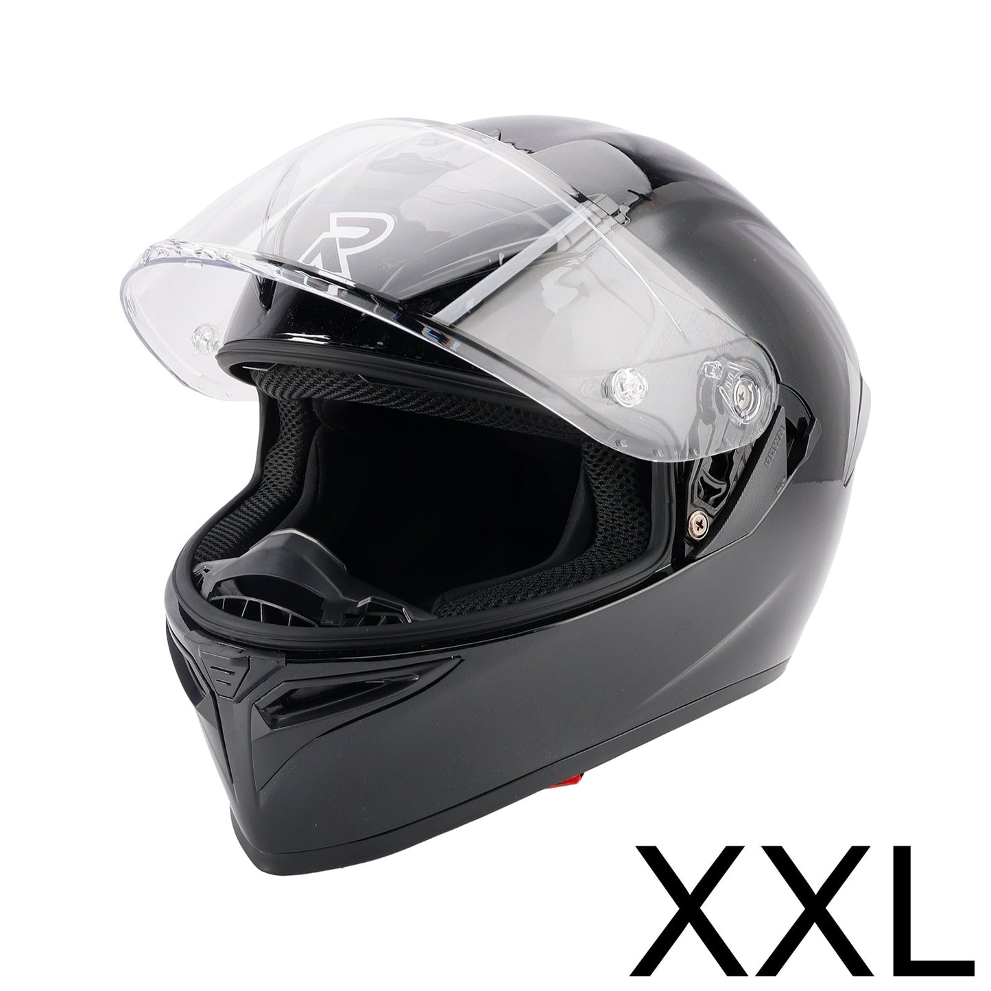DOT Motorcycle Helmet Adult Street Full Face Gloss Black